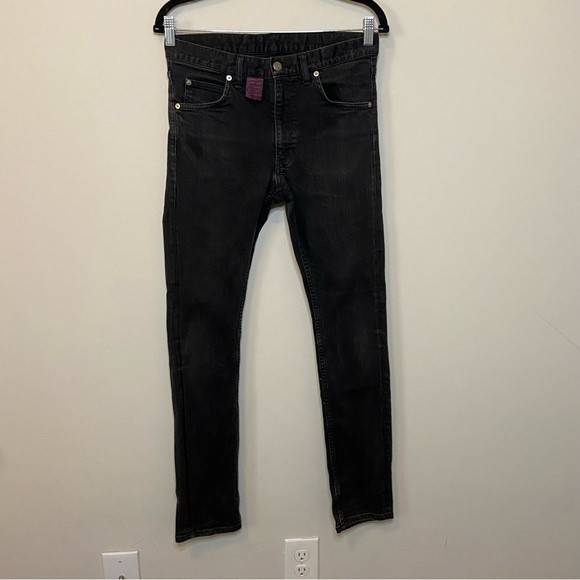 Vivienne Westwood Man Black Faded Vintage Wash Skinny Jeans Size 44 US 28 XS